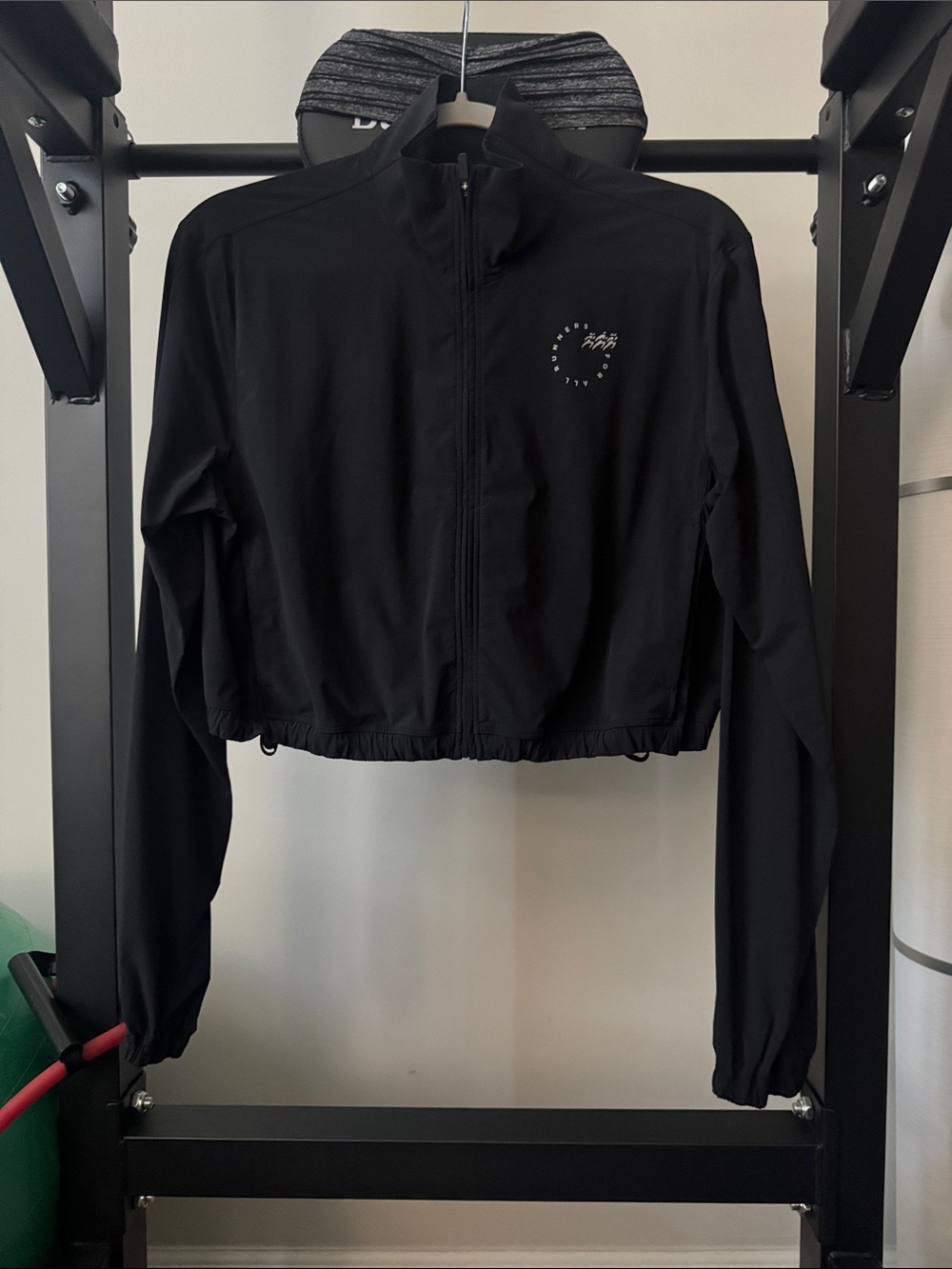 lululemon athletica Black Cropped Bomber Jacket
